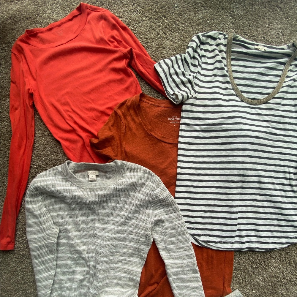 Lot of (4) J. Crew Shirts - Size Small